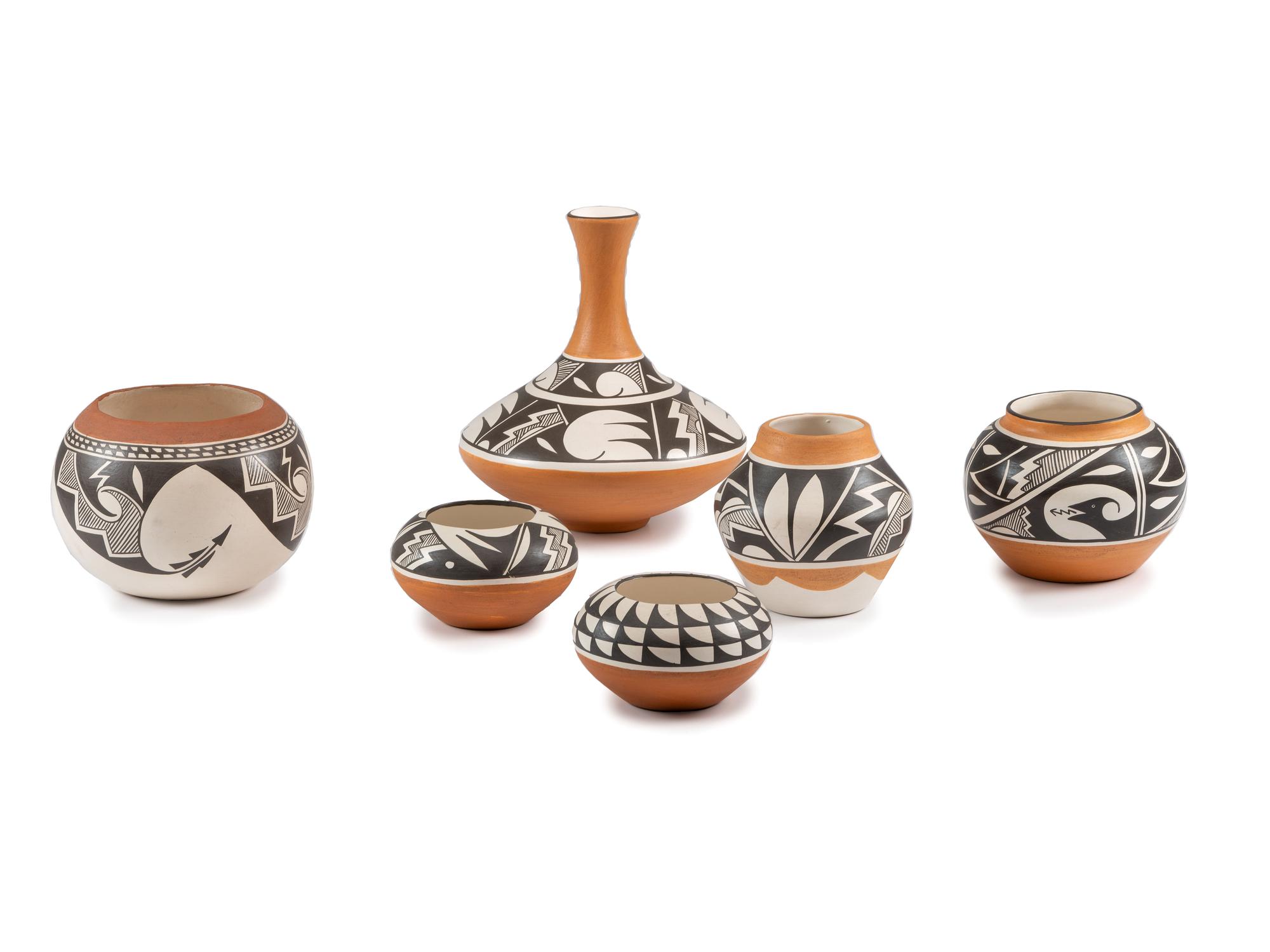 Collection of Pottery Jars