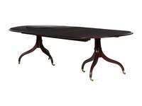 A Dessin Fournir Regency Style Mahogany Dining Table