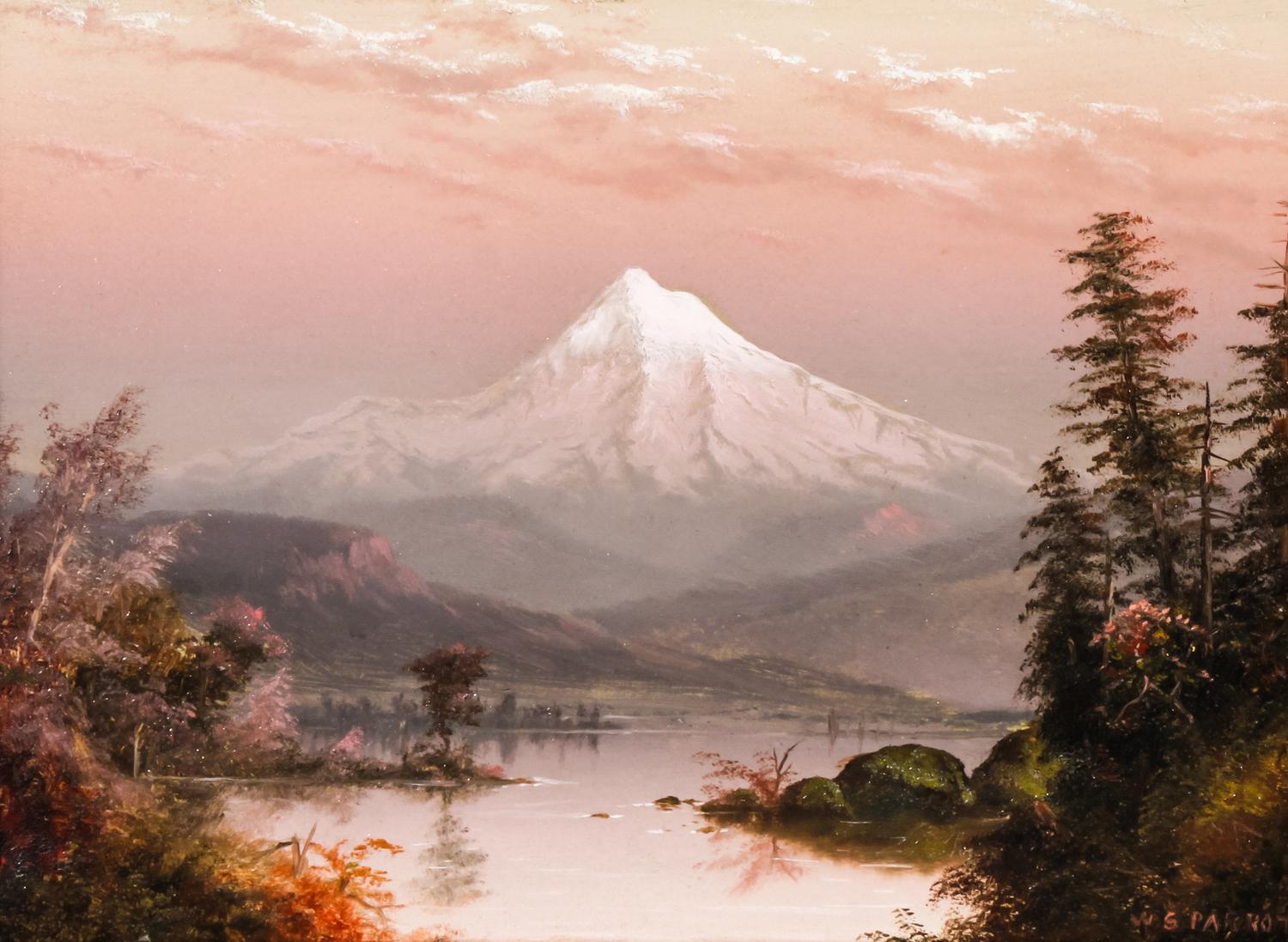 William Samuel Parrott, (American, 1843-1915), Mount Hood, Sunset