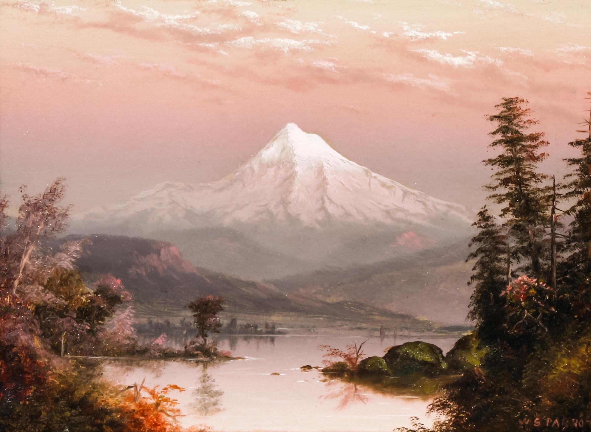 William Samuel Parrott, (American, 1843-1915), Mount Hood, Sunset