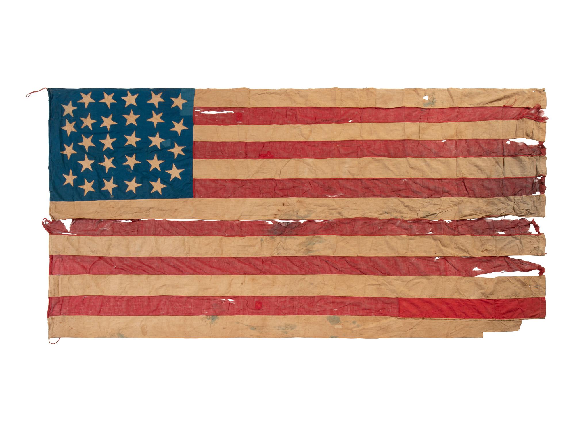 [FLAGS]. 28-star American flag. Ca mid-19th century.