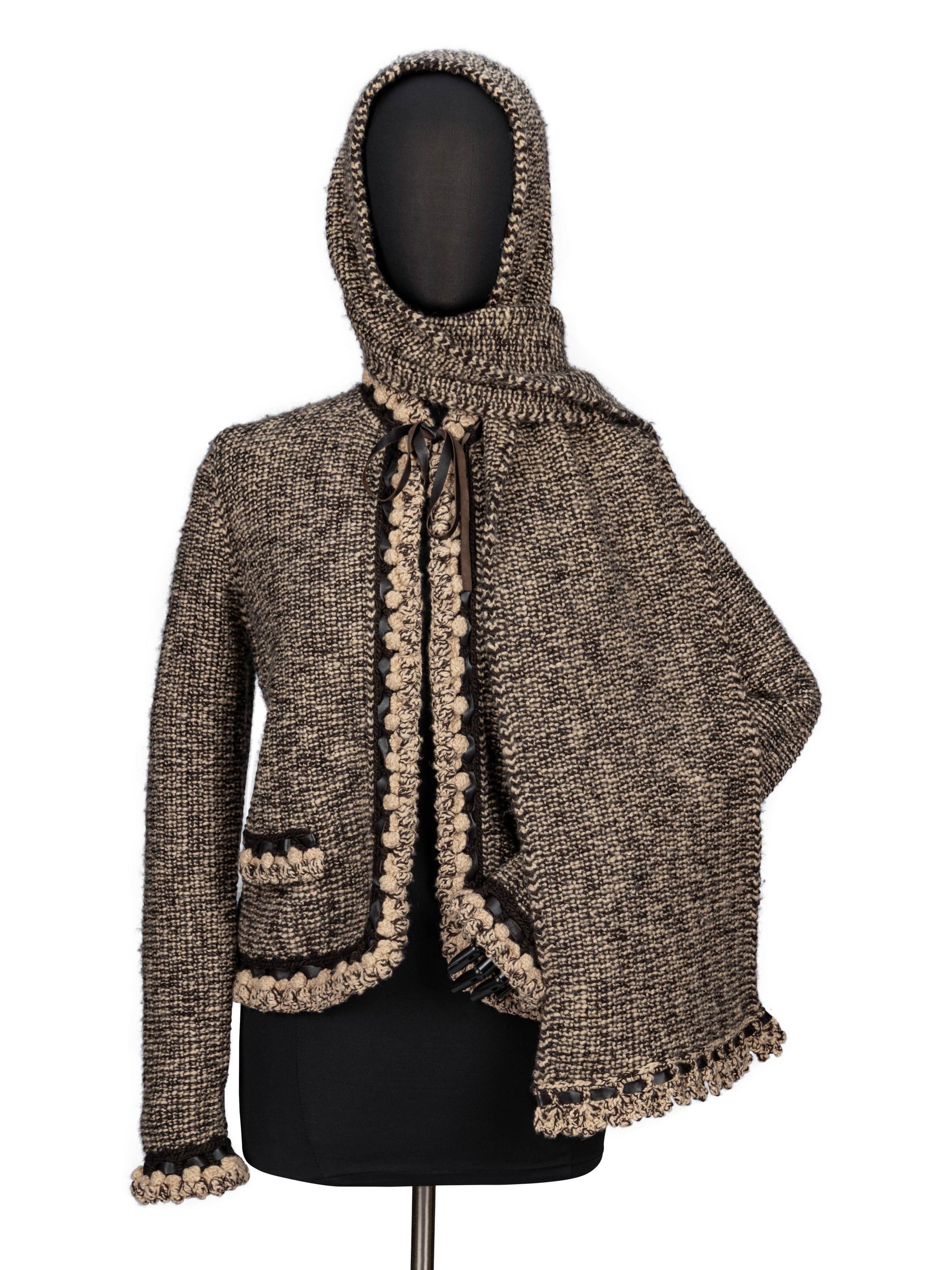 Chanel, Knit Cardigan with Matching Scarf