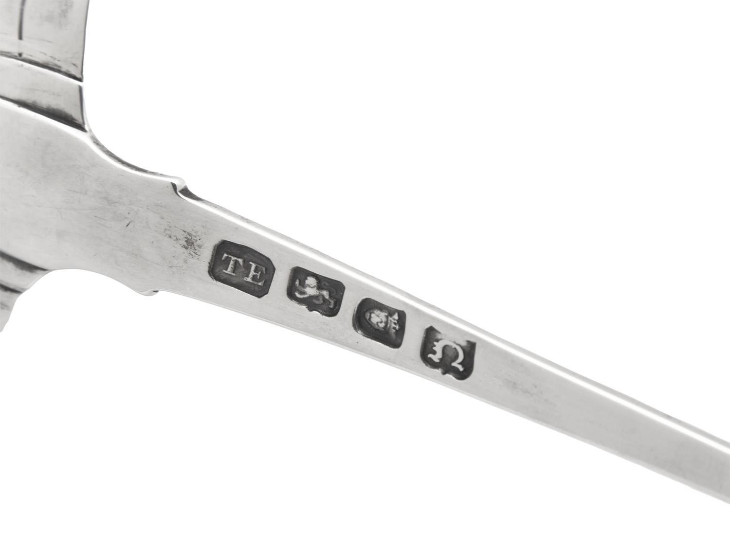 A George III Sterling Silver "Onslow" Punch Ladle
