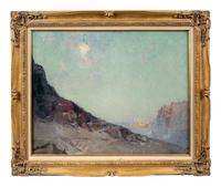 Travelers in a Mountain Pass