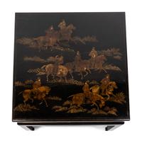 A Chinese Gilt-Decorated Black Lacquer Low Table — 19TH CENTURY