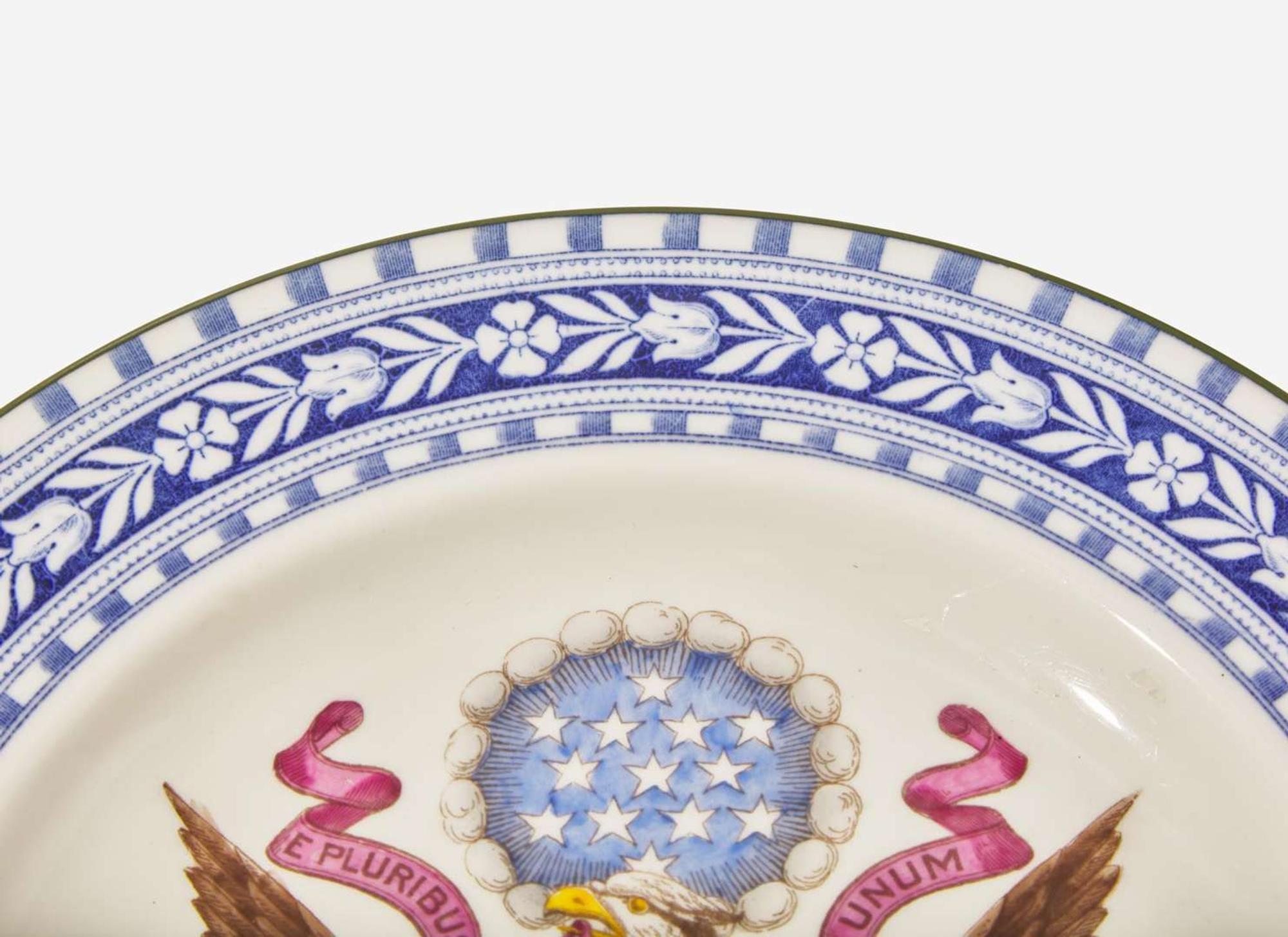 A Wedgwood Bone China "Great Seal" Plate, UK, circa 1900