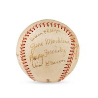A 1948 Milwaukee Brewers Team Signed Autograph Baseball