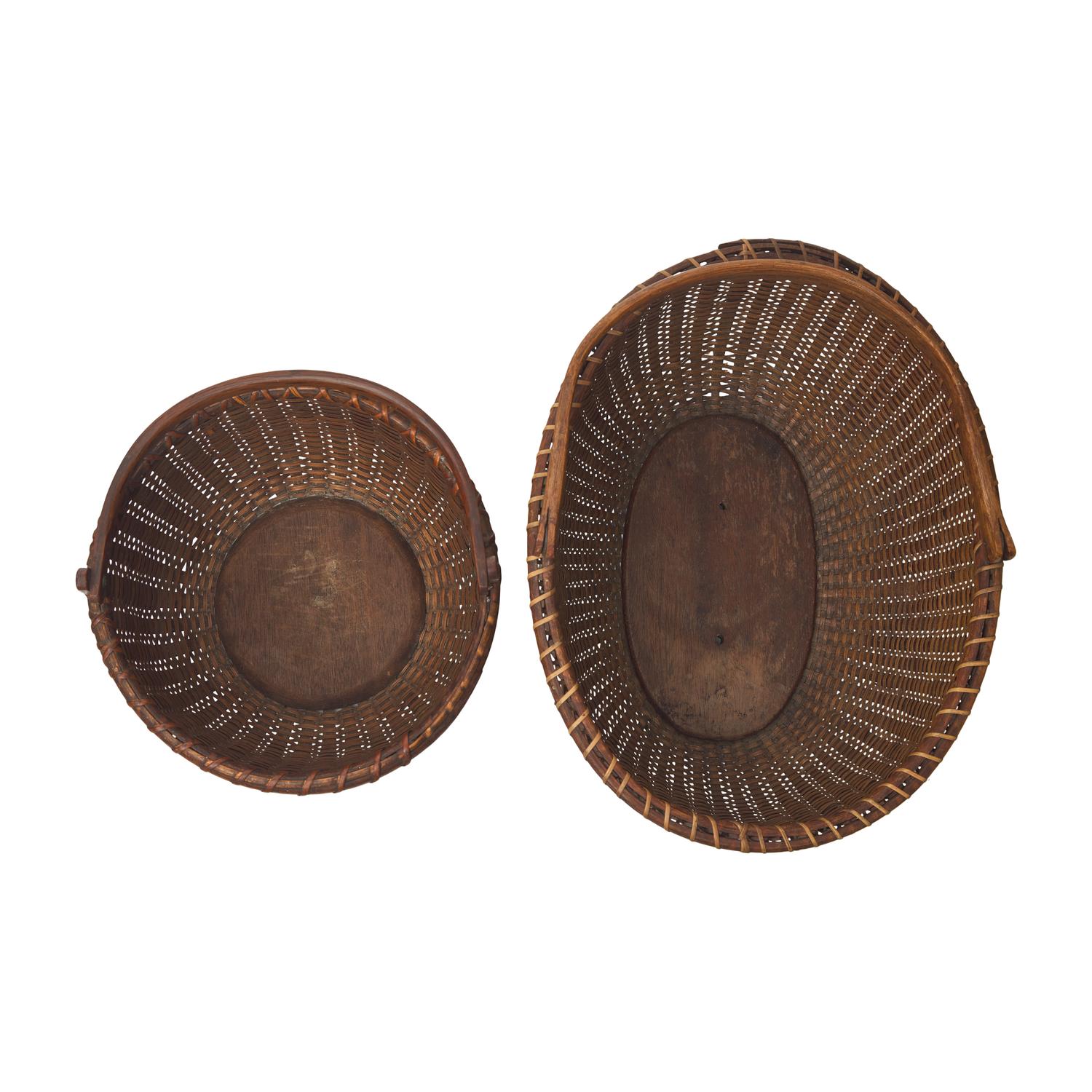 Two Nantucket Lightship Baskets