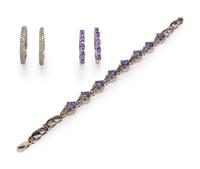 A Collection of White Gold and Diamond Jewelry,