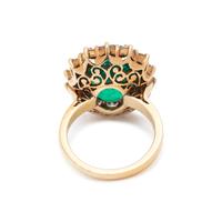 EMERALD AND DIAMOND RING