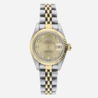 A Lady's Two-Tone Rolex Watch Oyster Perpetual Date Just