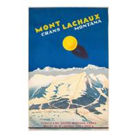 [TRAVEL POSTERS]. PEIKERT, Martin (1901-1975), artist. Mont Crans Lachaux Montana. Switzerland: Klausfelder S.A. Vevey, [ca 1940s-1950s].