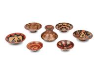 Seven Mexican Pottery Vessels