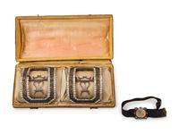 A Pair of Shoe Buckles with Bracelet, 18th Century