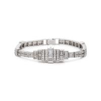 AUDEMARS PIGUET, PLATINUM AND DIAMOND SURPRISE WRISTWATCH
