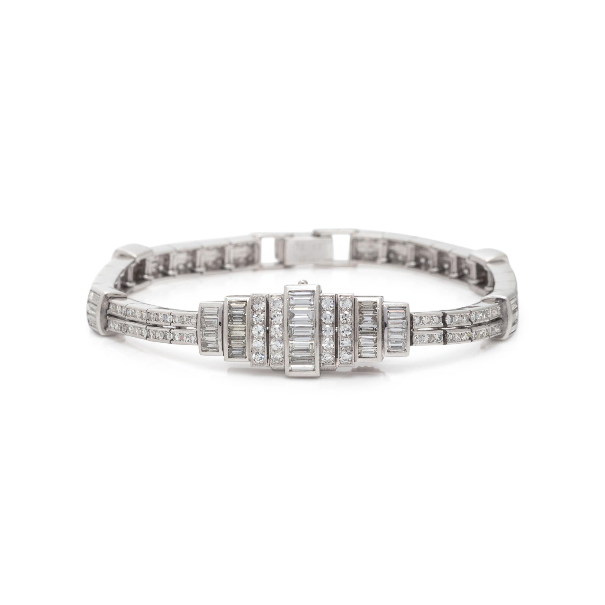 AUDEMARS PIGUET, PLATINUM AND DIAMOND SURPRISE WRISTWATCH