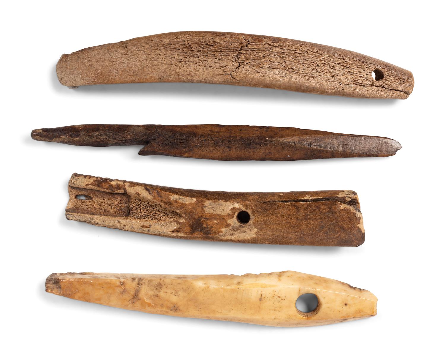 Alaskan Eskimo Bone, Antler, and Fossilized Walrus Ivory Tools and Implements