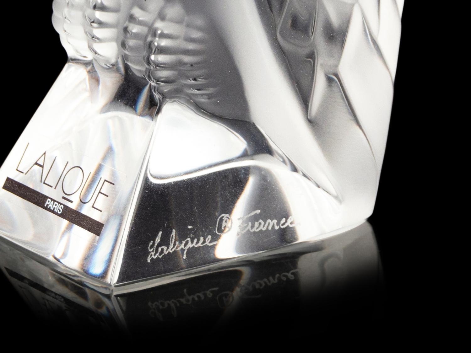 Two Lalique Bird Ornaments