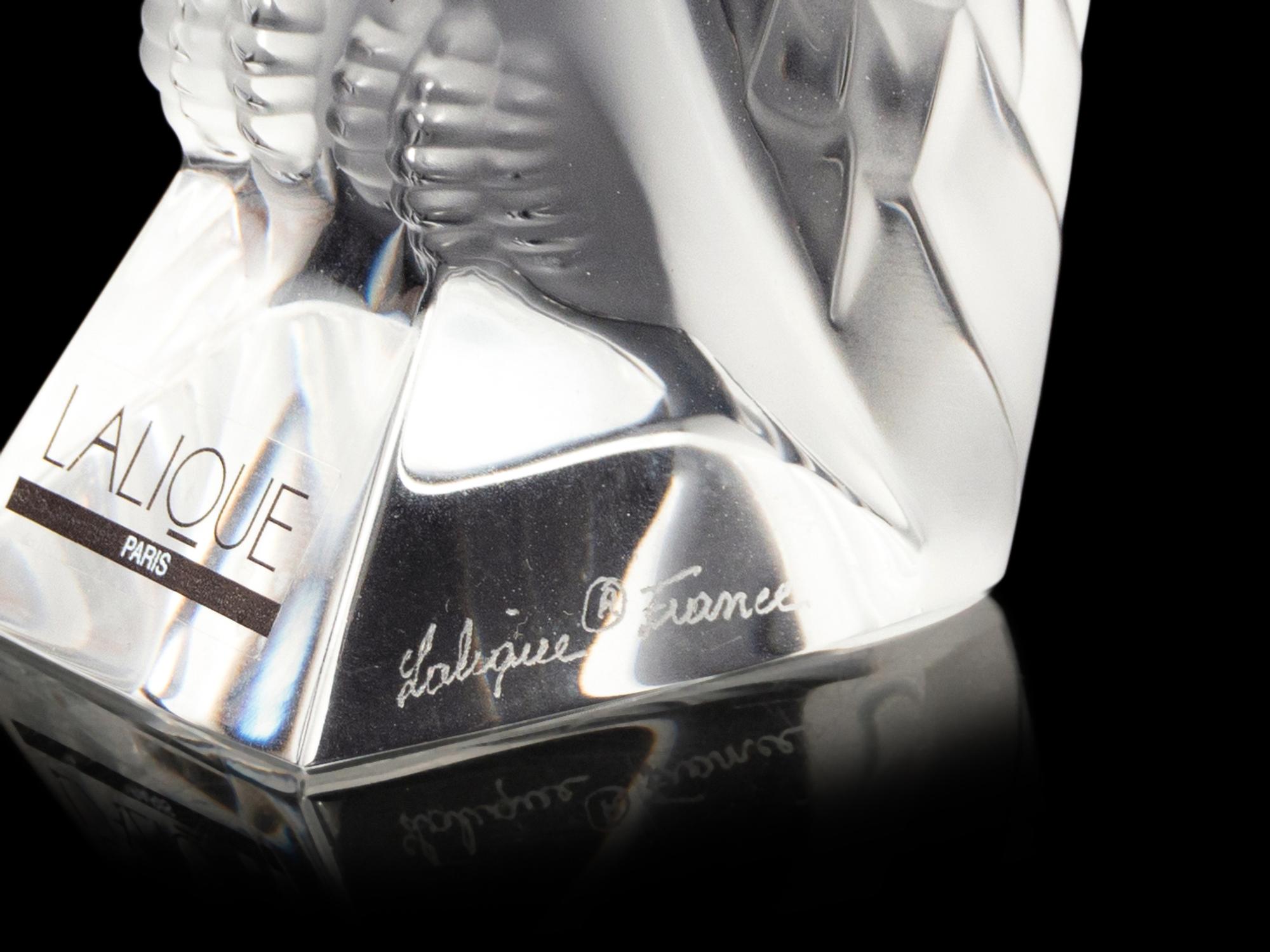 Two Lalique Bird Ornaments