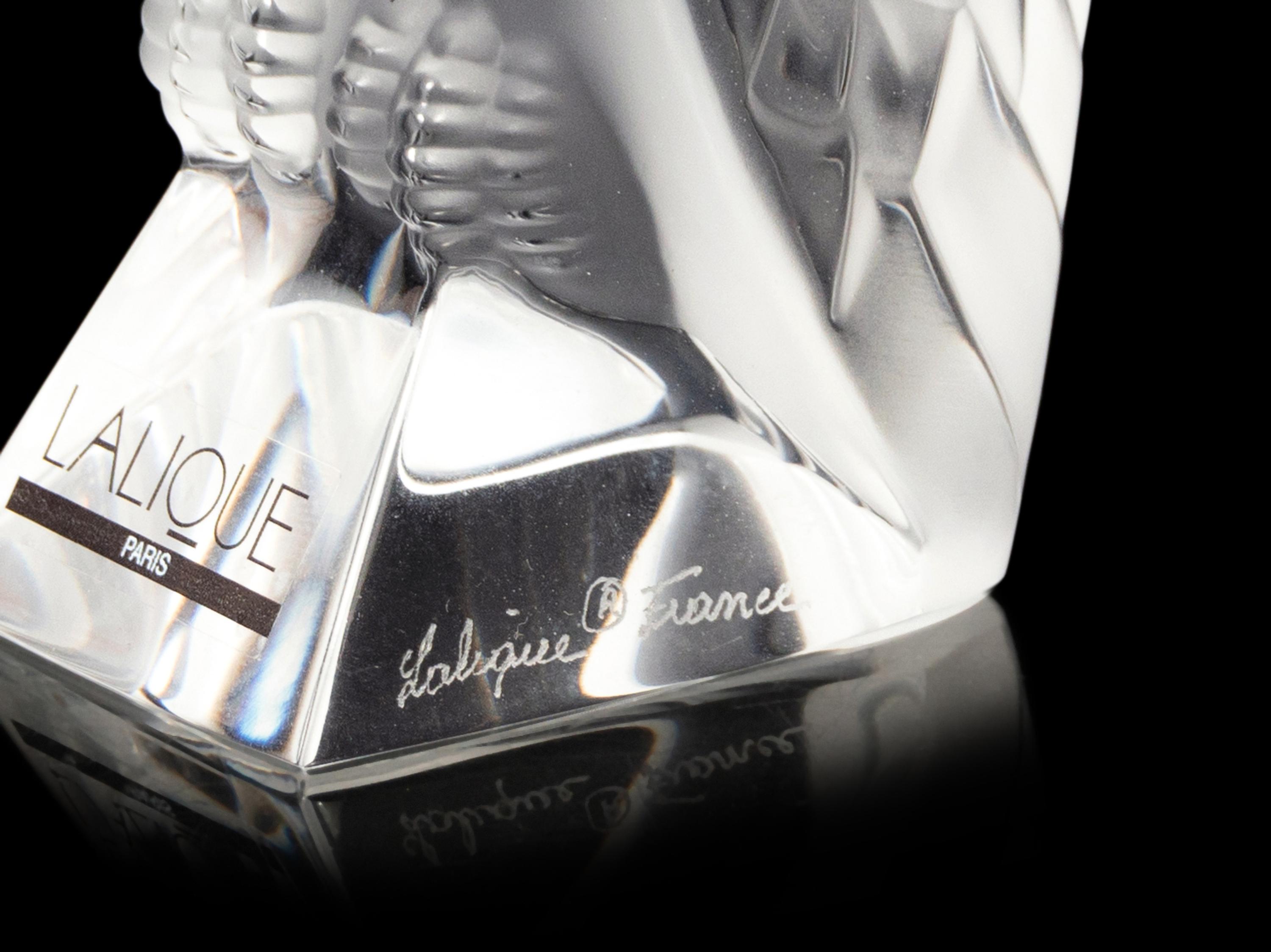 Two Lalique Bird Ornaments