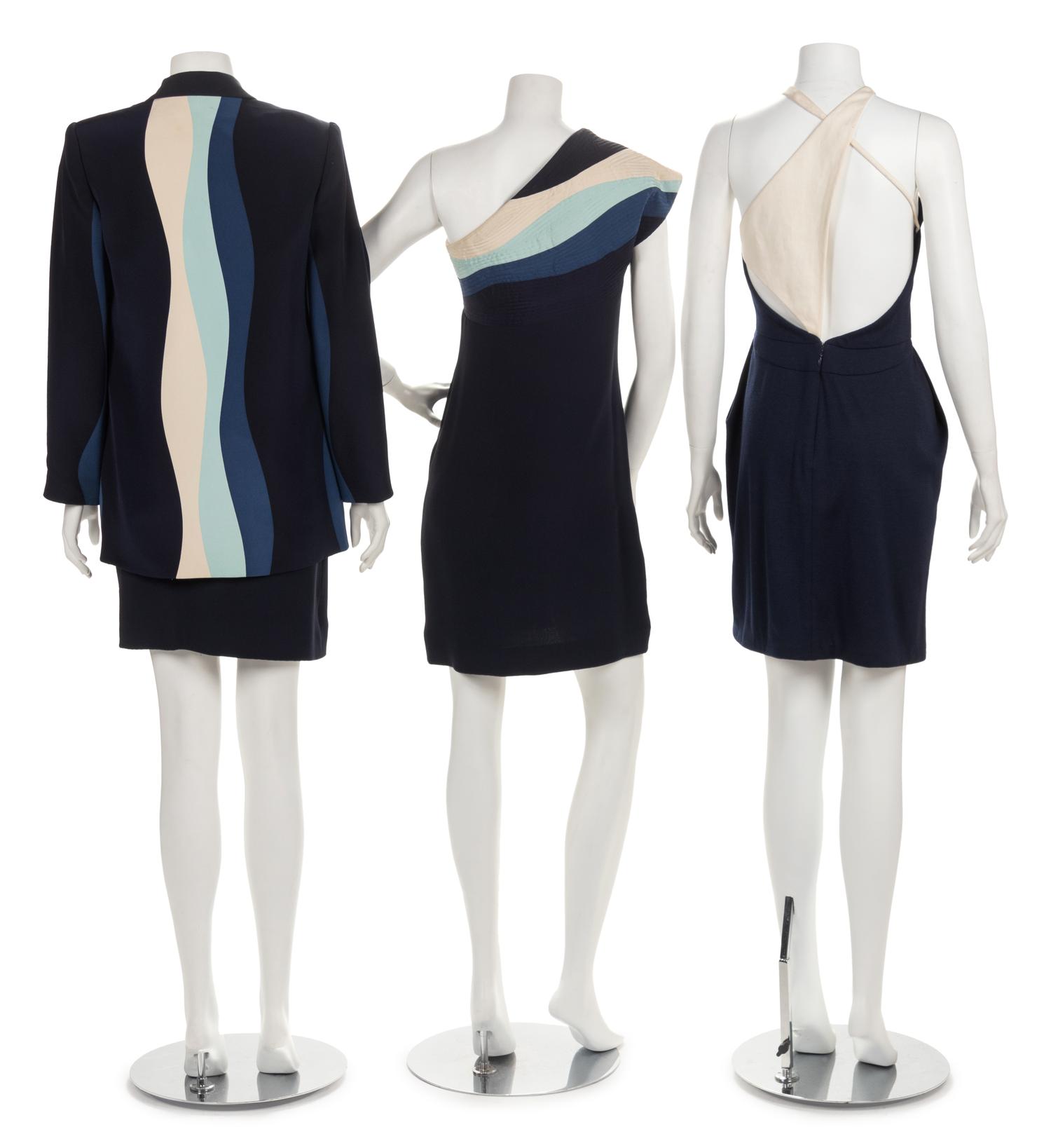Two Geoffrey Beene Dresses and One Skirt Suit, 1980-1996
