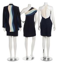 Two Geoffrey Beene Dresses and One Skirt Suit, 1980-1996