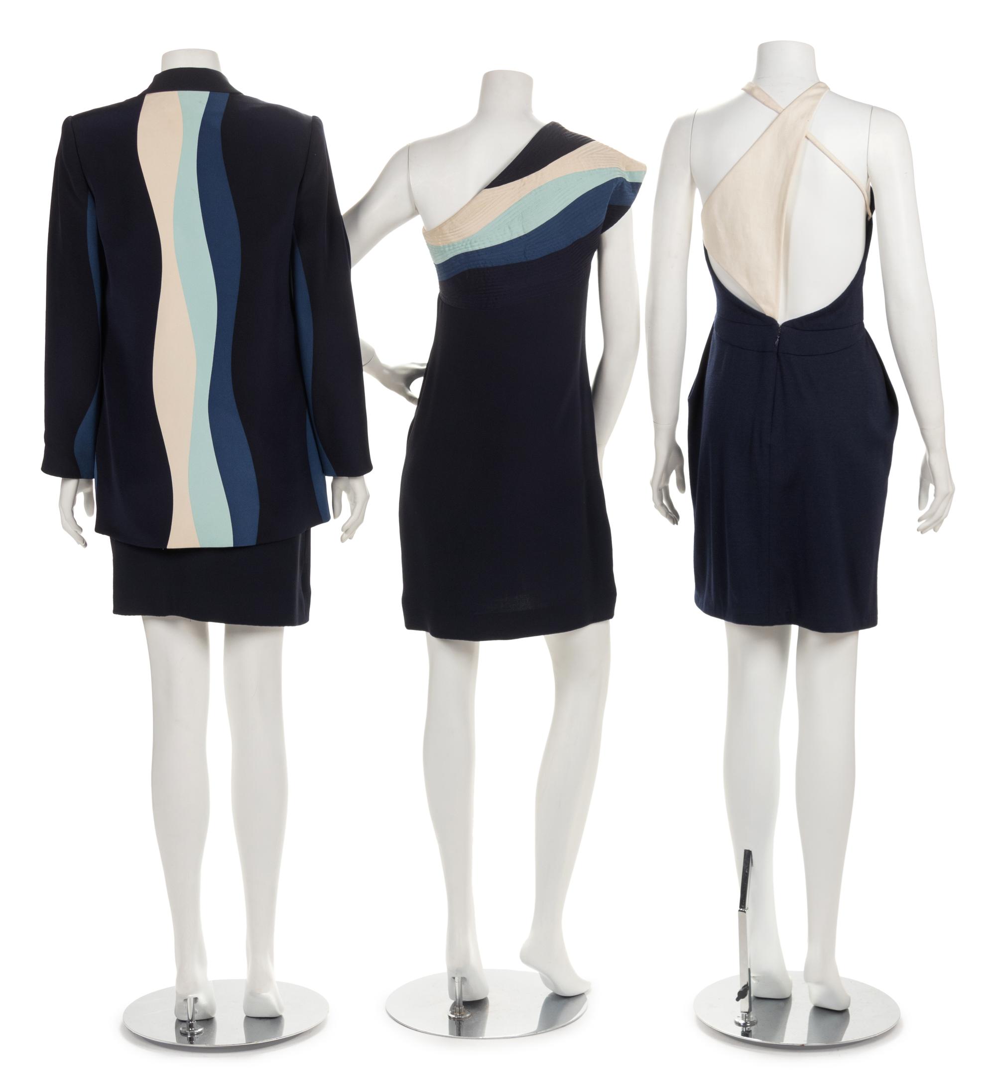Two Geoffrey Beene Dresses and One Skirt Suit, 1980-1996