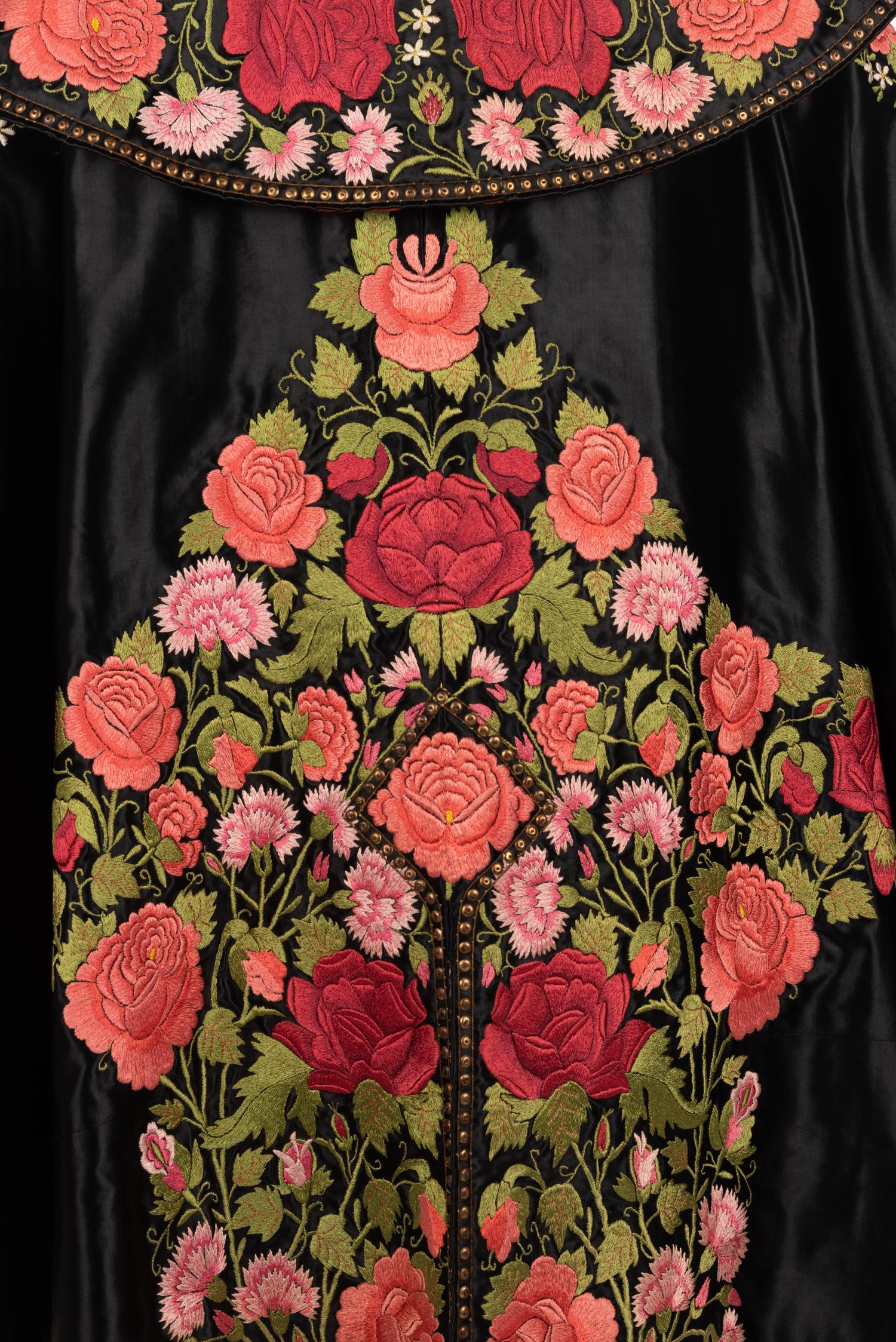 Embroidered Satin Matador Cape, 1950s