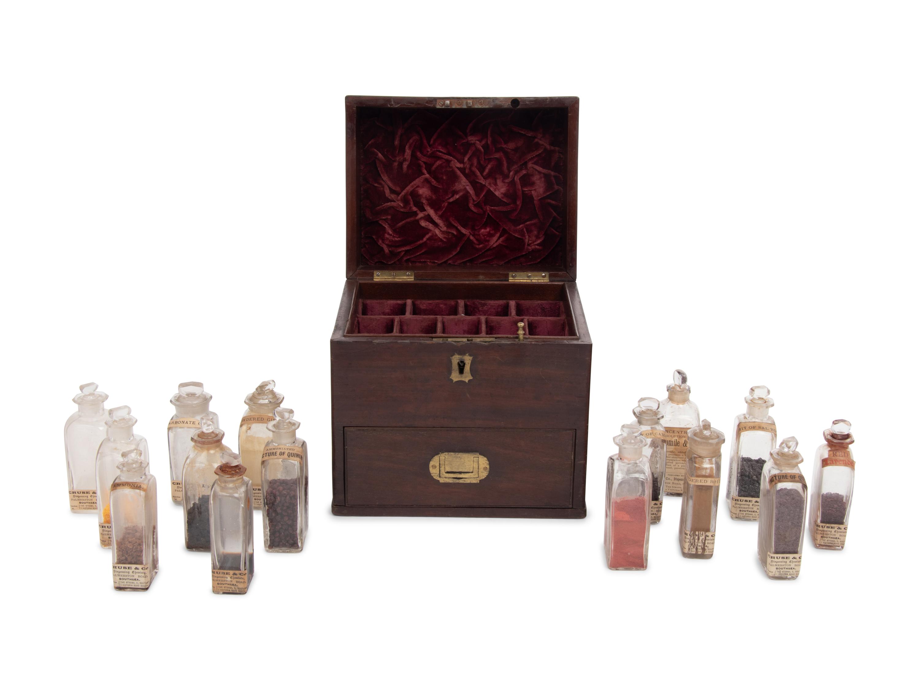 A Regency Mahogany Domestic Medicine Chest