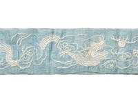Seven Chinese Embroidered and Woven Silk Panels