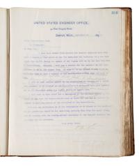 [ENGINEERING] -- [CIVIL WAR]. Group of 3 letterpress copybooks containing ca 1885-1895 correspondence of US Army officer and engineer Orlando Metcalf Poe (1832-1895).