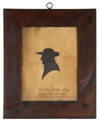 Silhouette of Owen Jones (1711-1793) late 18th/early 19th century
