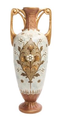 An Amphora Pottery Vase Height 18 3/4 inches.