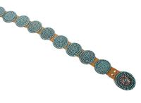 Southwestern Petit Point Concho Belt Length of belt 42 1/2 inches