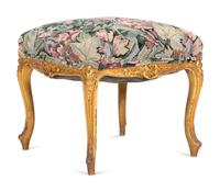 A Louis XV Style Giltwood Tabouret