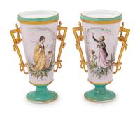 A Pair of Paris Porcelain Vases