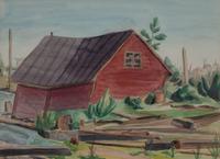 Dorothy Woodbridge Brown, (Wisconsin, 20th century), Flood Damage, Bay Field