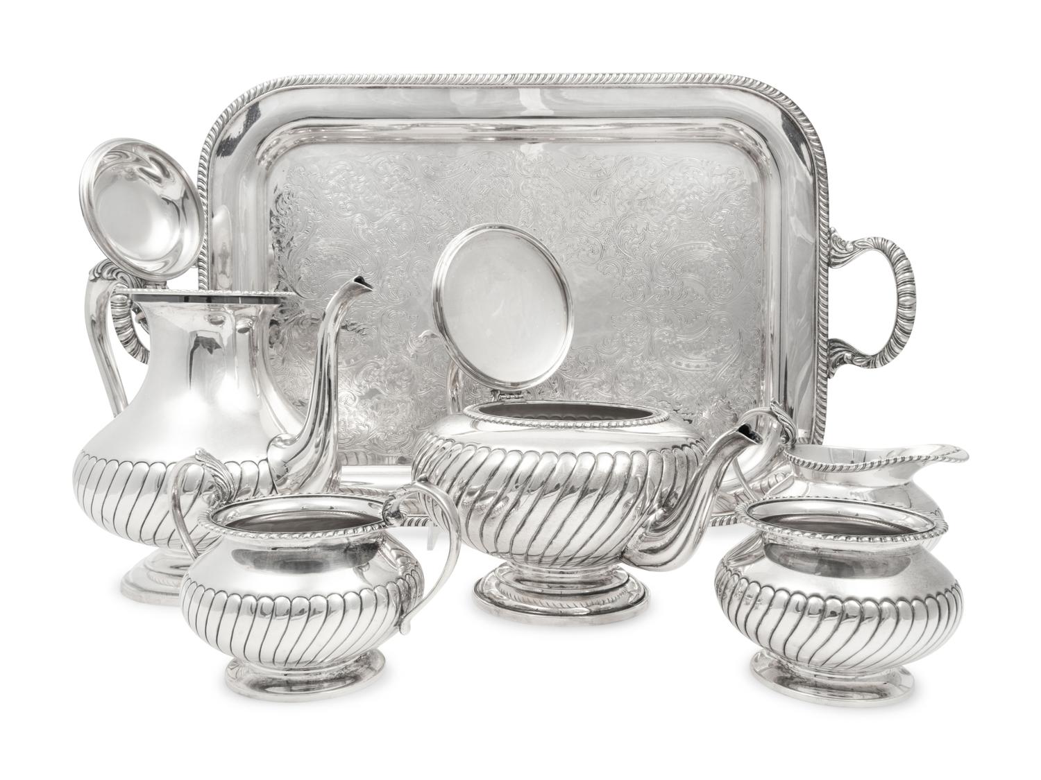 An American Silver Five-Piece Tea and Coffee Service