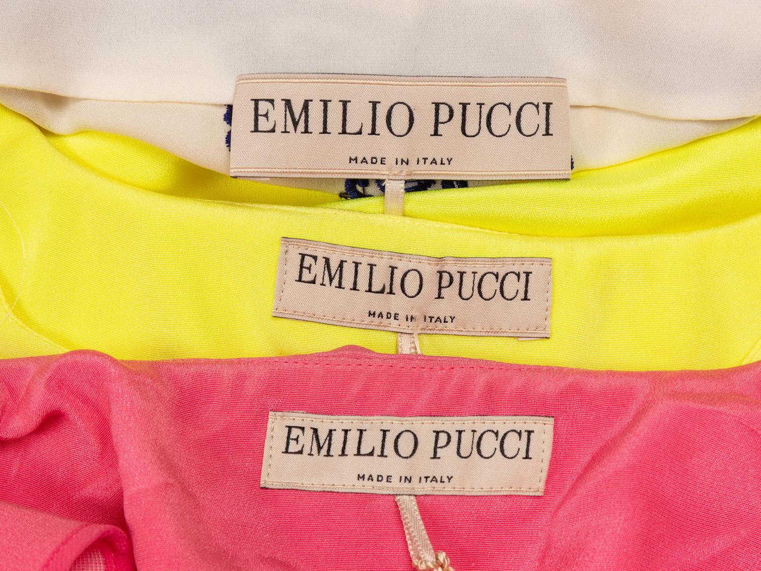 EMILIO PUCCI, THREE EMBELLISHED TOPS