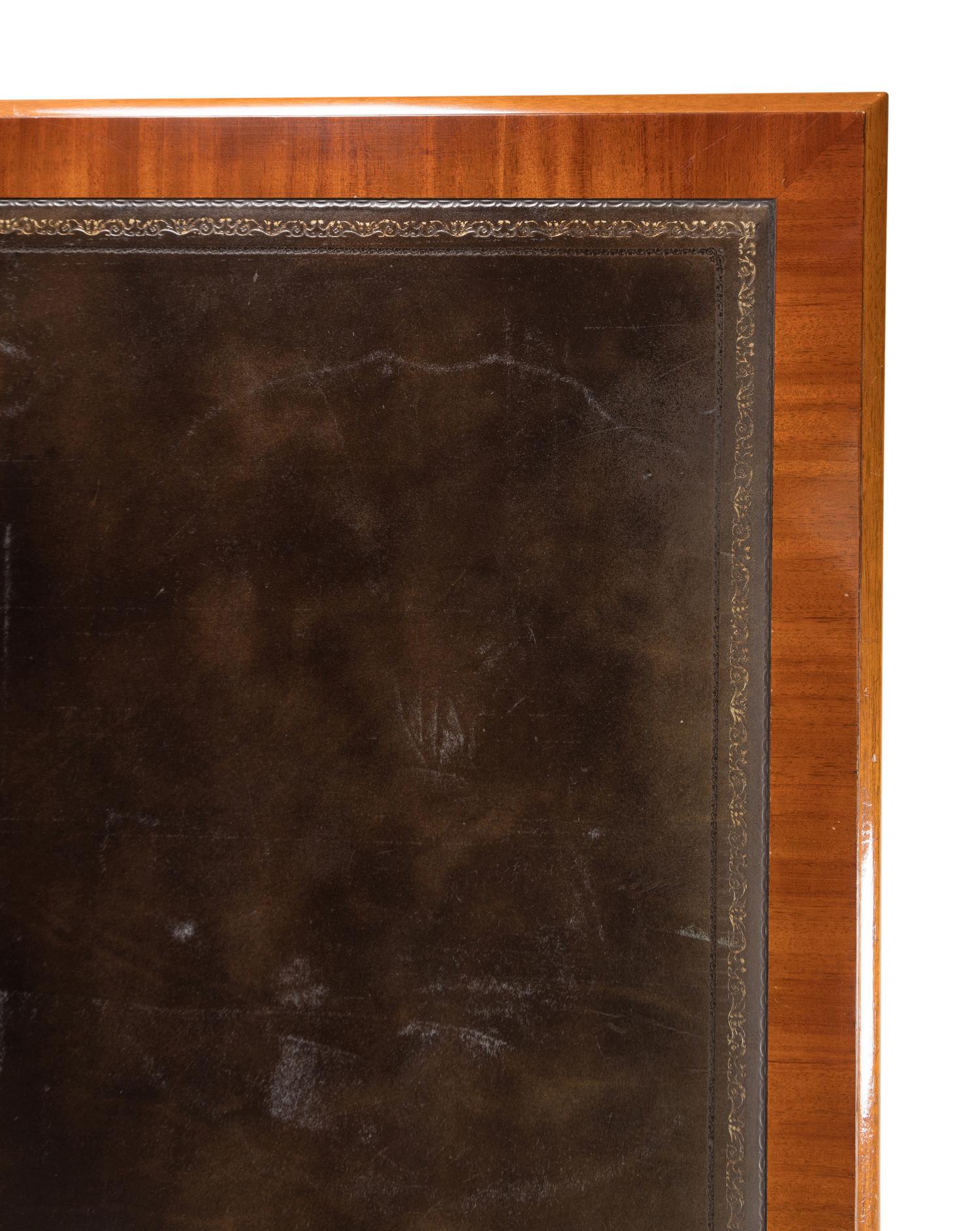 A George III Style Mahogany Library Table