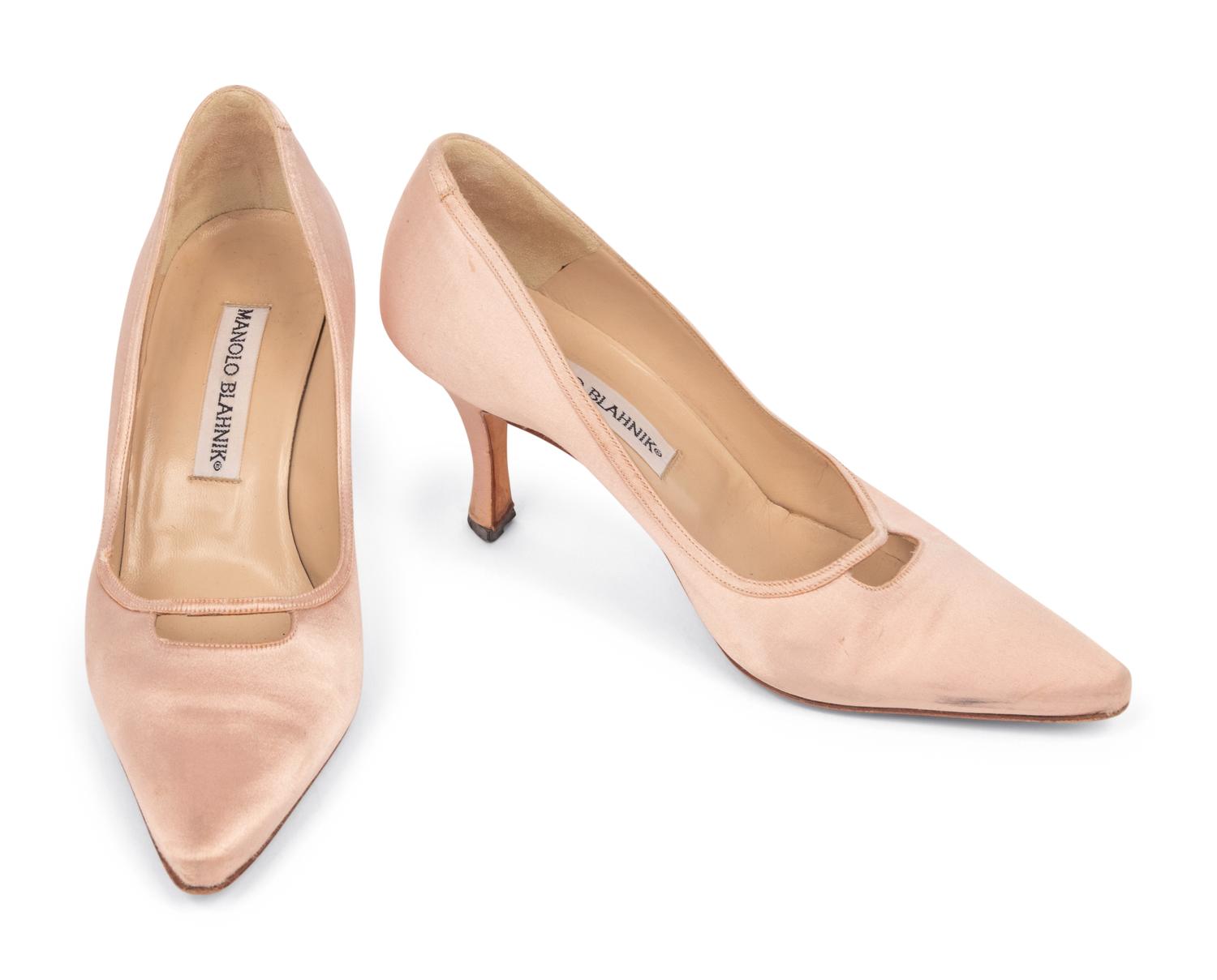 Rizik Brothers Suit, Manolo Blahnik Pumps, and Collection of Costume Jewelry
