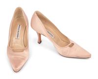 Rizik Brothers Suit, Manolo Blahnik Pumps, and Collection of Costume Jewelry