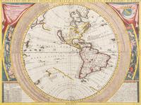 CORONELLI, Vincenzo Maria (1650-1718). Planisfero del Mondo Nuovo . Venice, ca 1691.