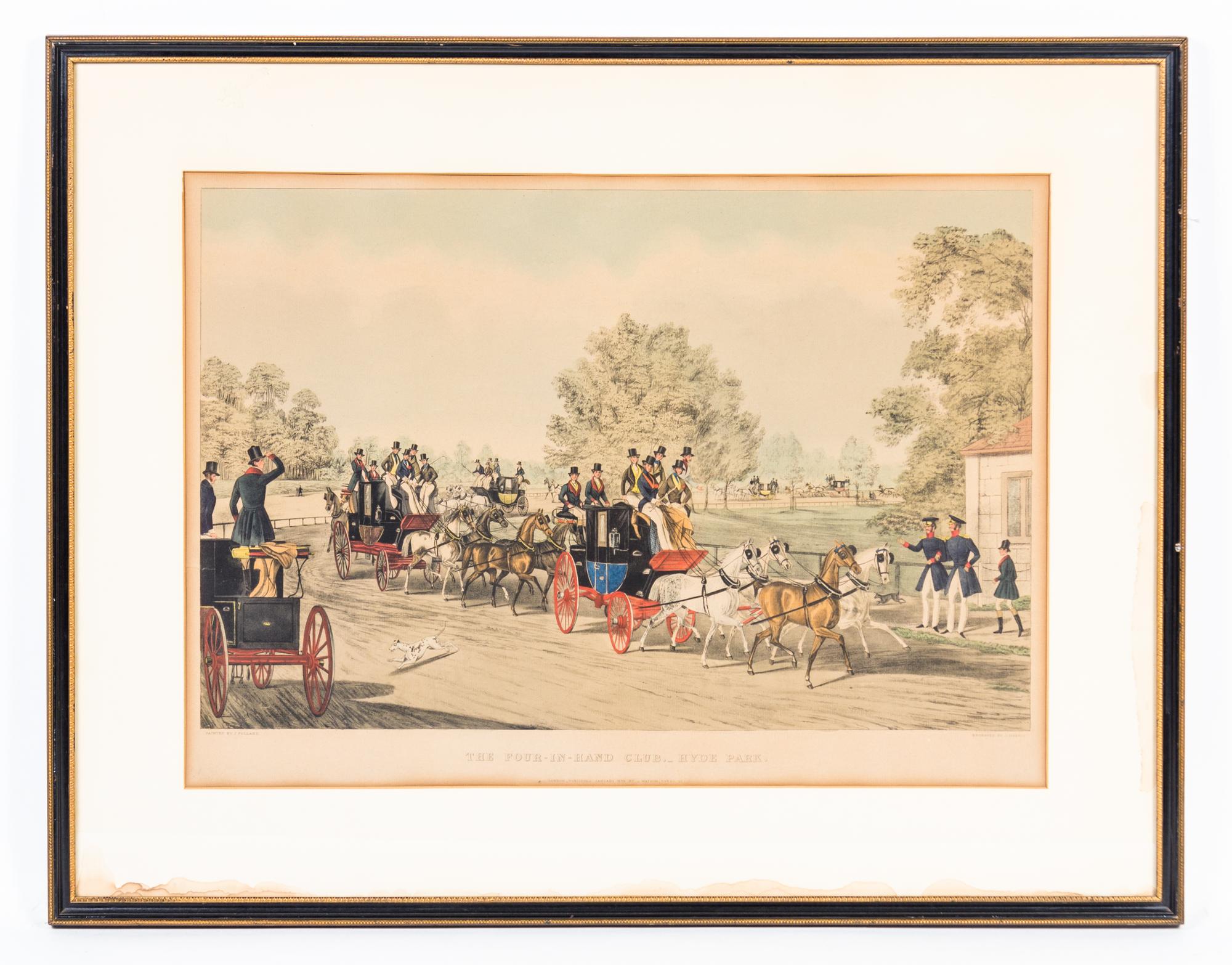 After James Pollard, (British, 1792-1867), The Four-In-Hand Club, Hyde Park