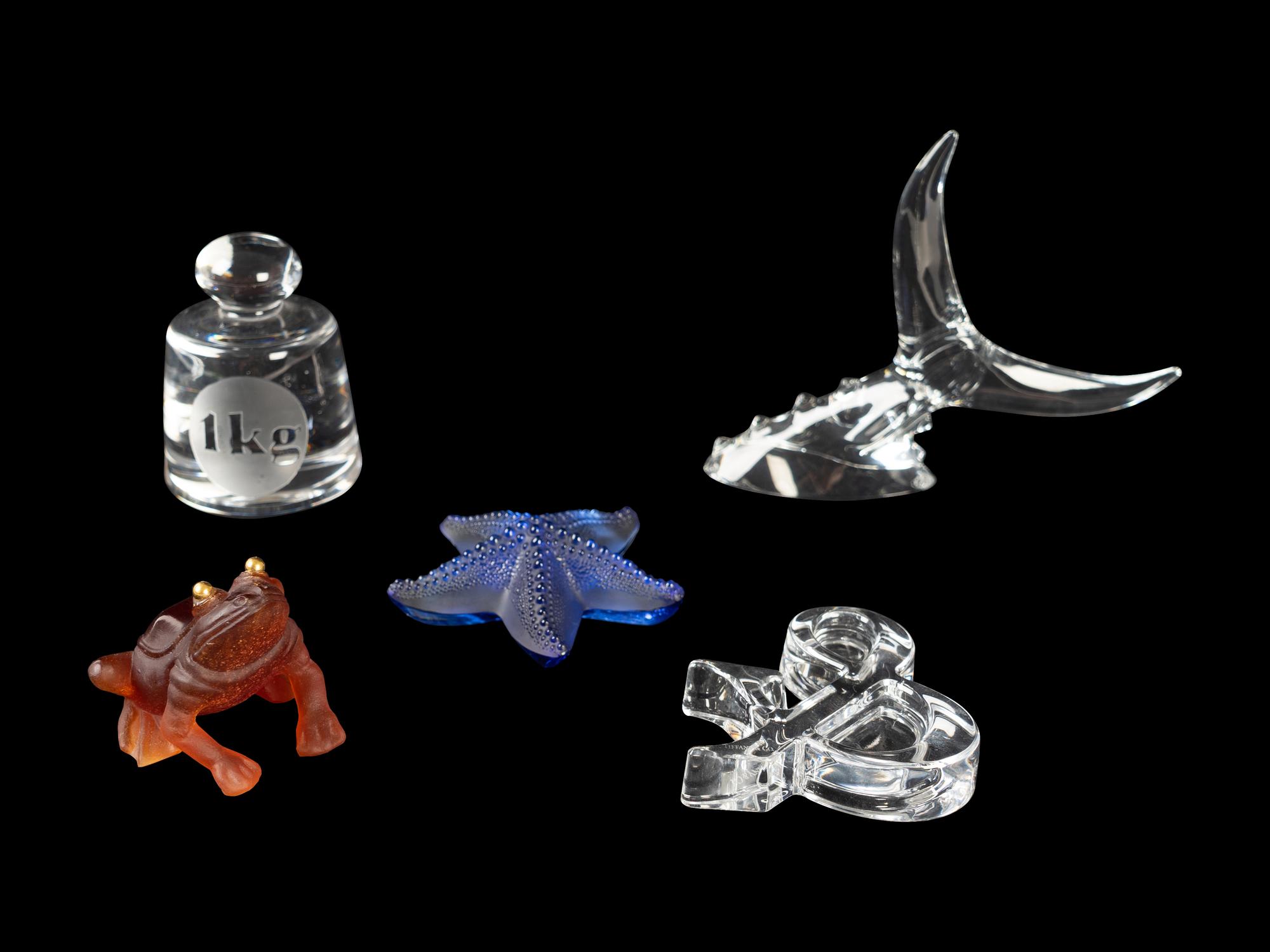 Five Modern Glass Paperweights