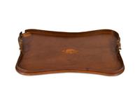 A Regency Style Inlaid Mahogany Serving Tray — 19TH CENTURY