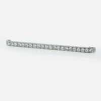 A Diamond and Platinum Bar Pin