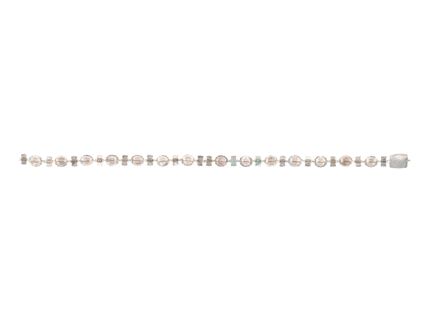 Petite Stamped Silver Link Concha Belt