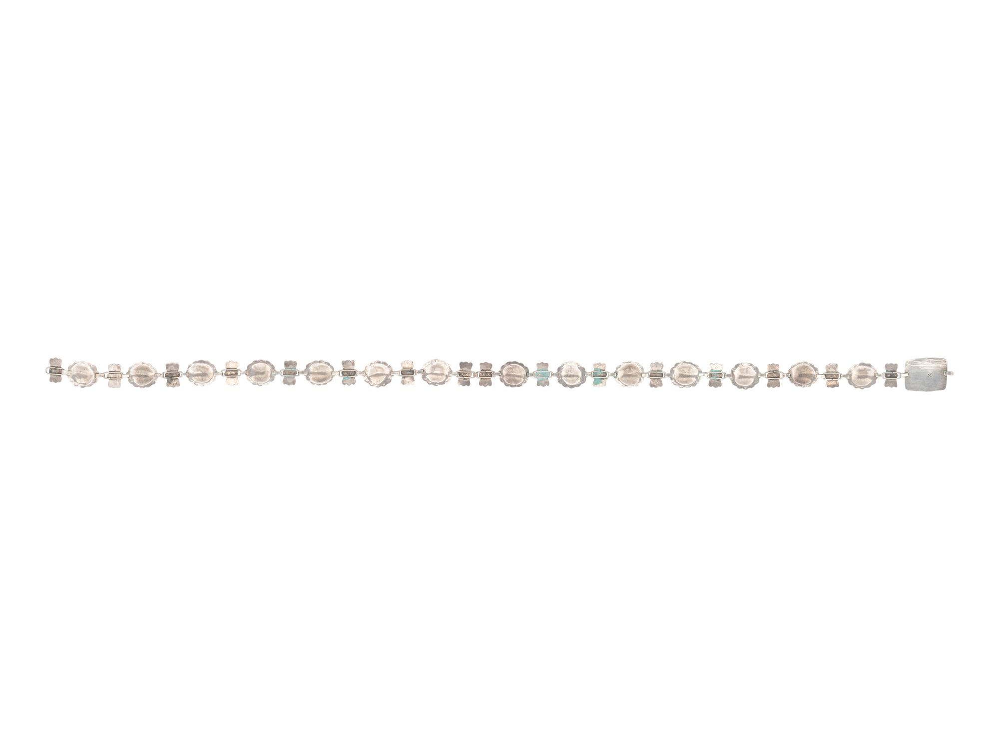 Petite Stamped Silver Link Concha Belt