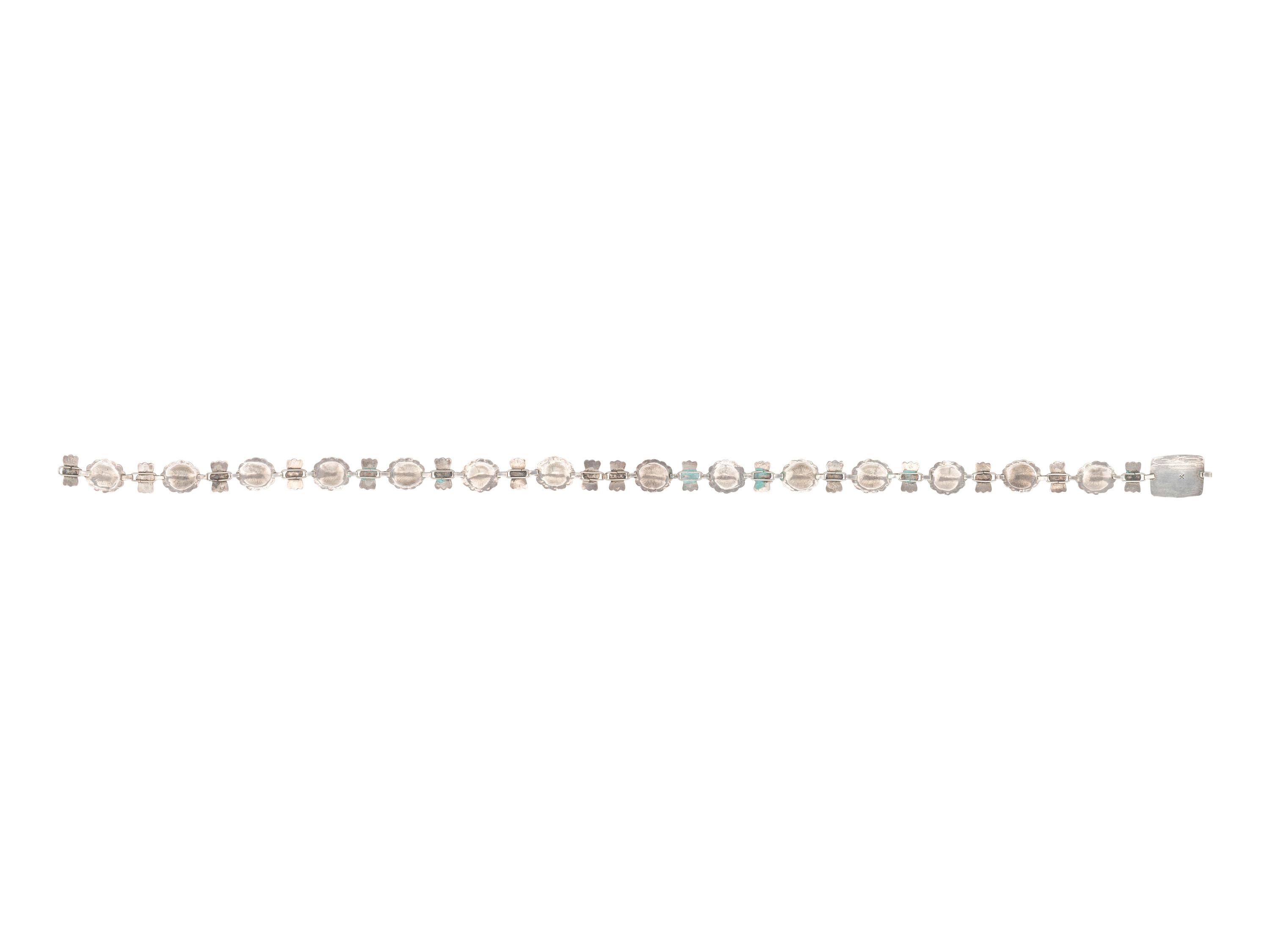Petite Stamped Silver Link Concha Belt